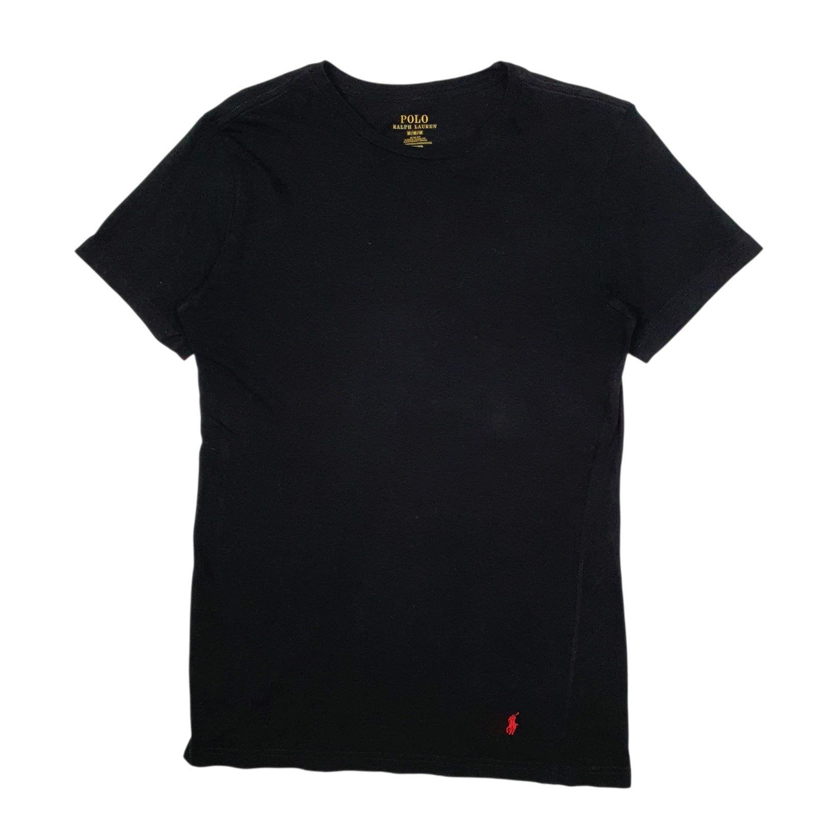 Mens Black Polo Ralph Lauren Slim Fit Short Sleeve T Shirt