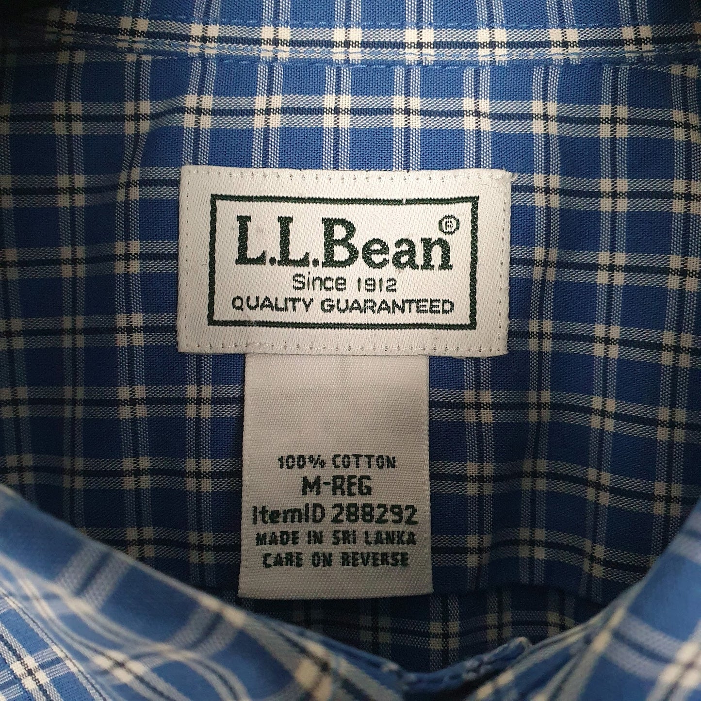 Mens Blue L.L.Bean   Shirt
