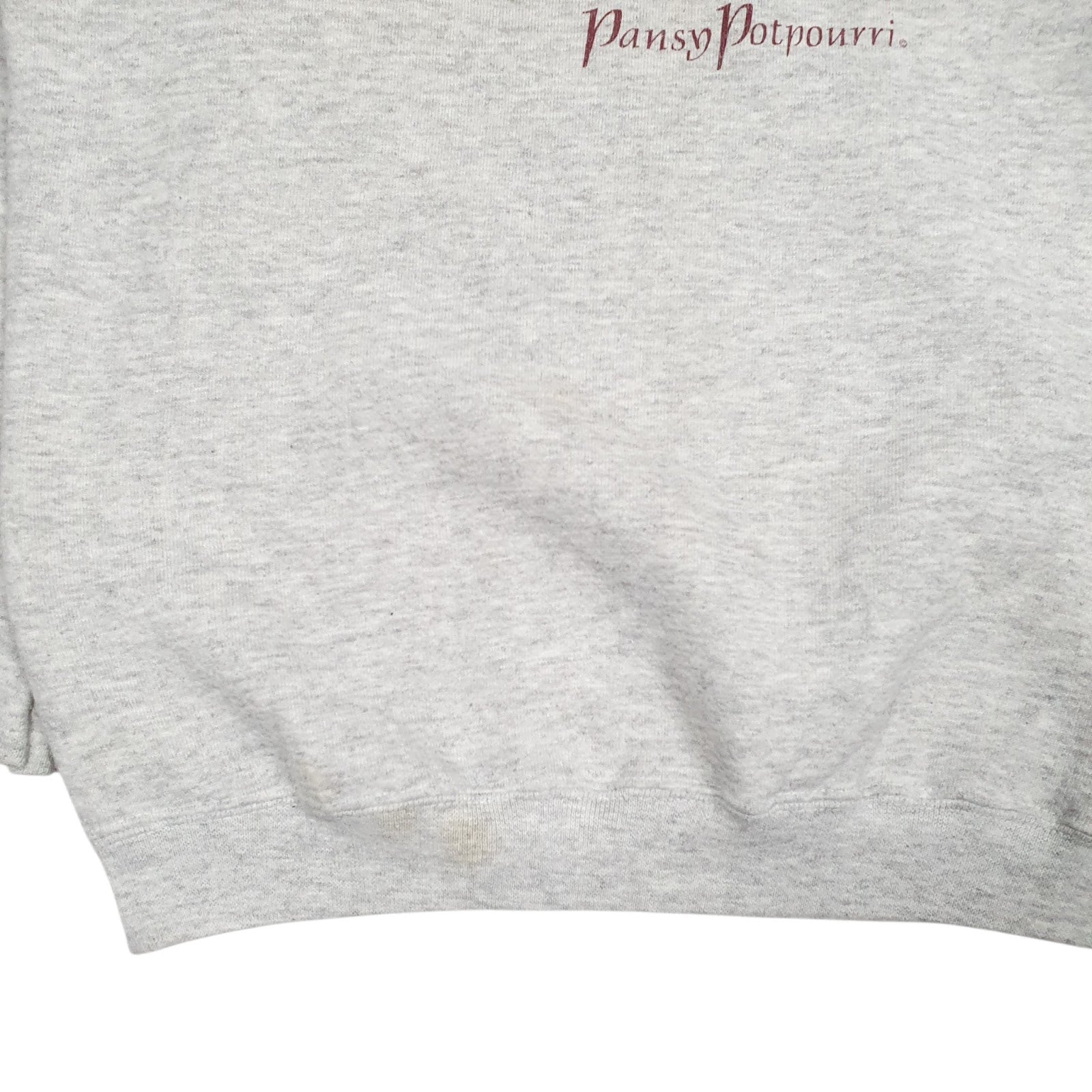 Mens Grey Tultex Vintage Made In USA Crewneck Jumper