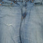 Mens Blue Levis Distressed  Jeans