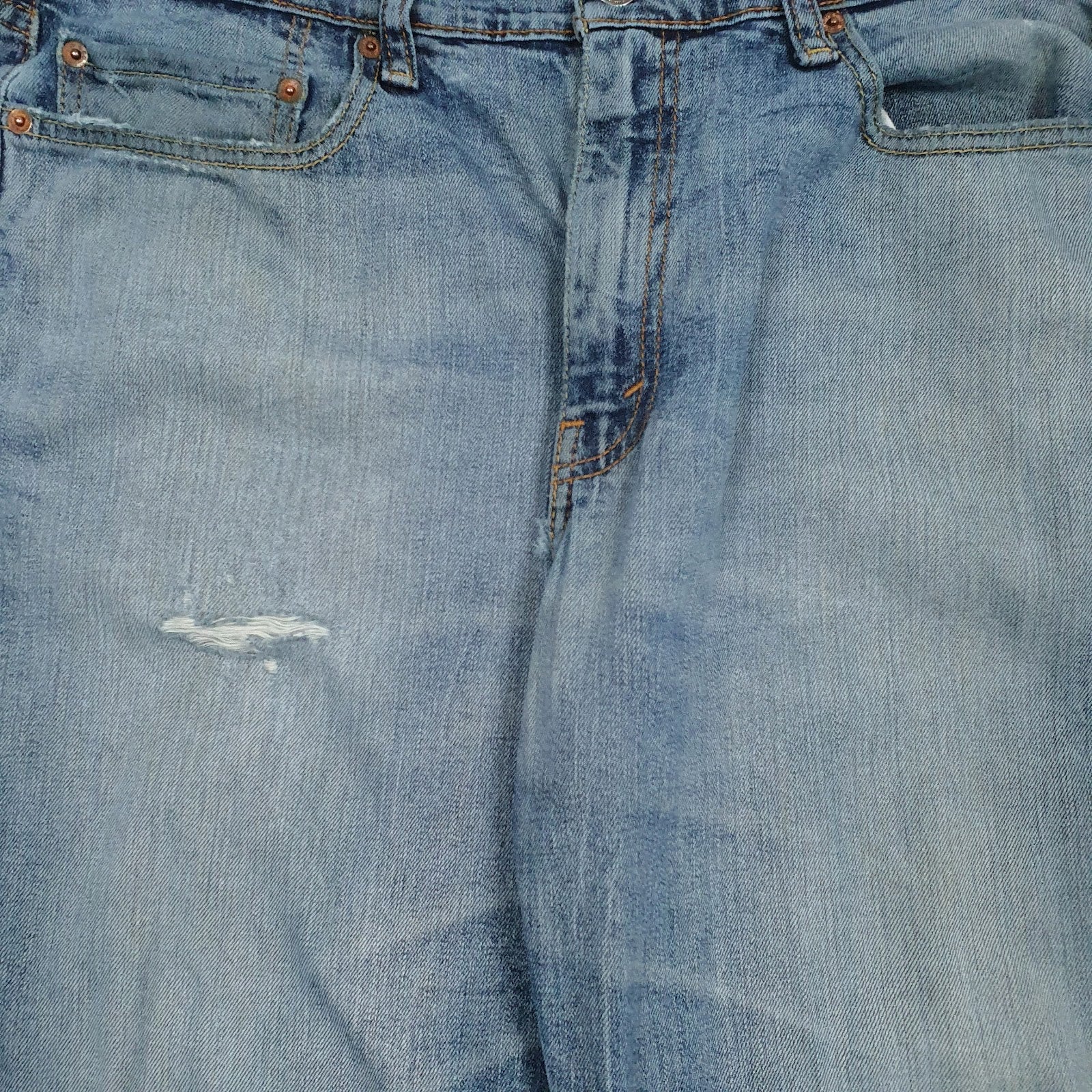 Mens Blue Levis Distressed  Jeans