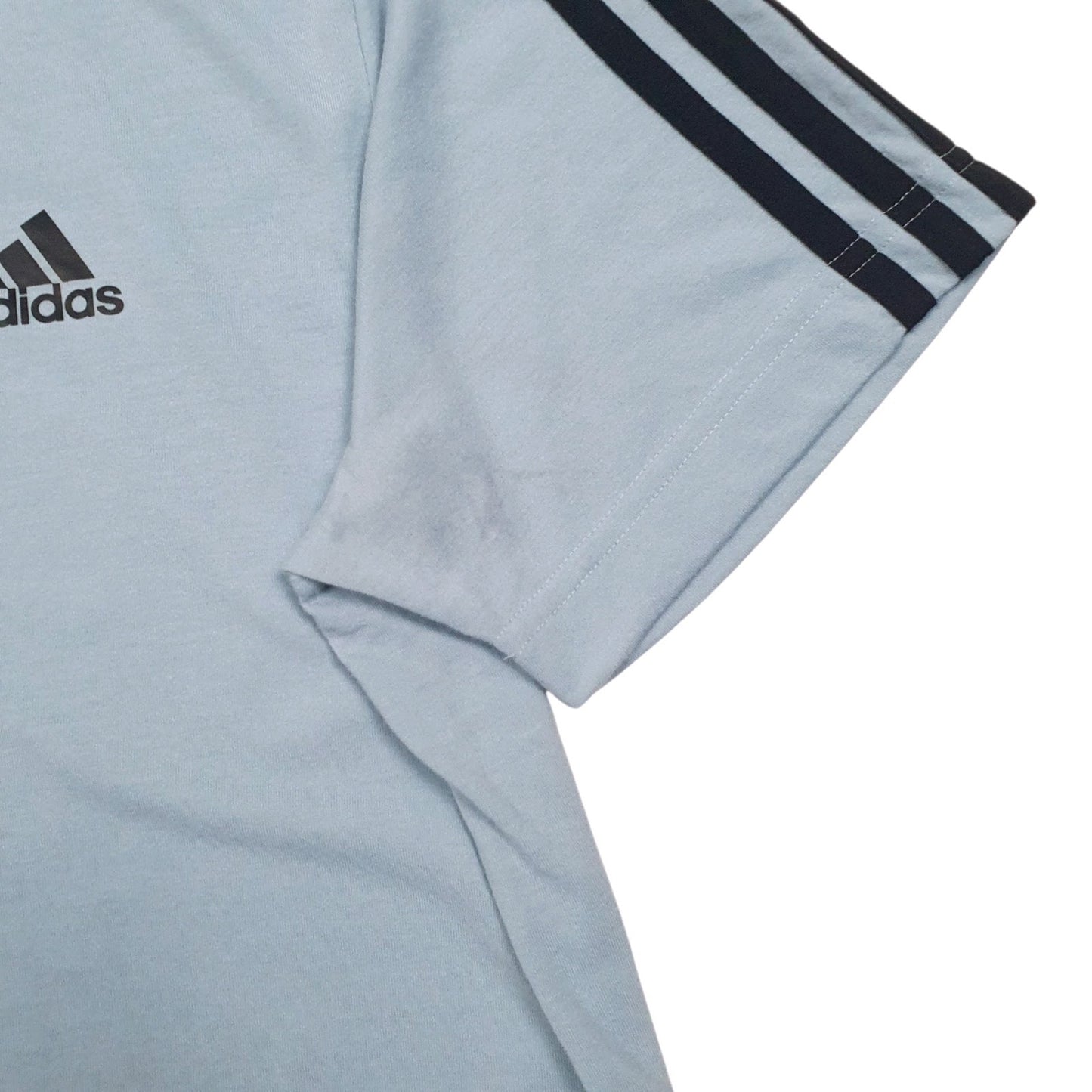 Mens Blue Adidas Climalite  T Shirt