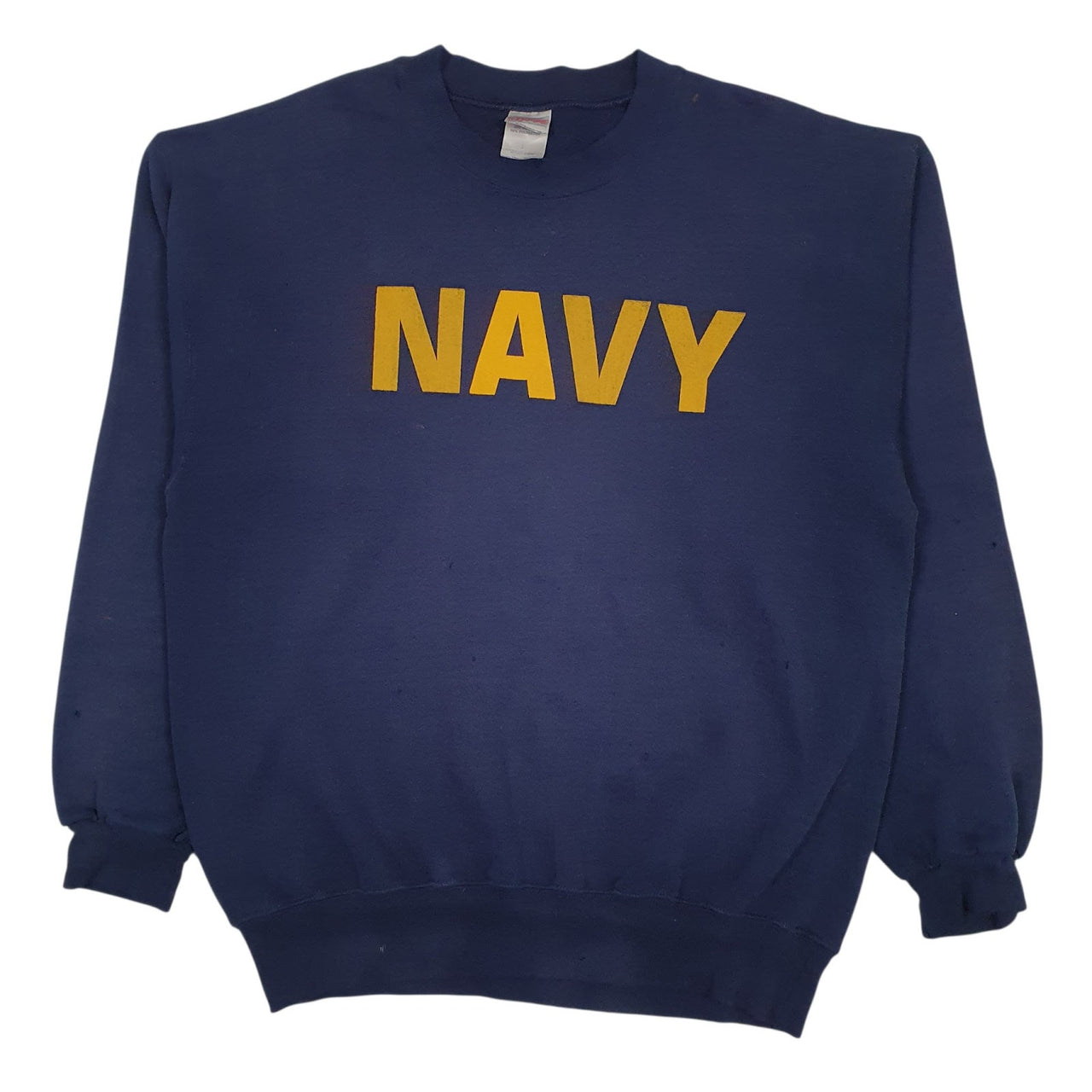 Mens Navy Soffe Vintage 90s US Navy Crewneck Jumper