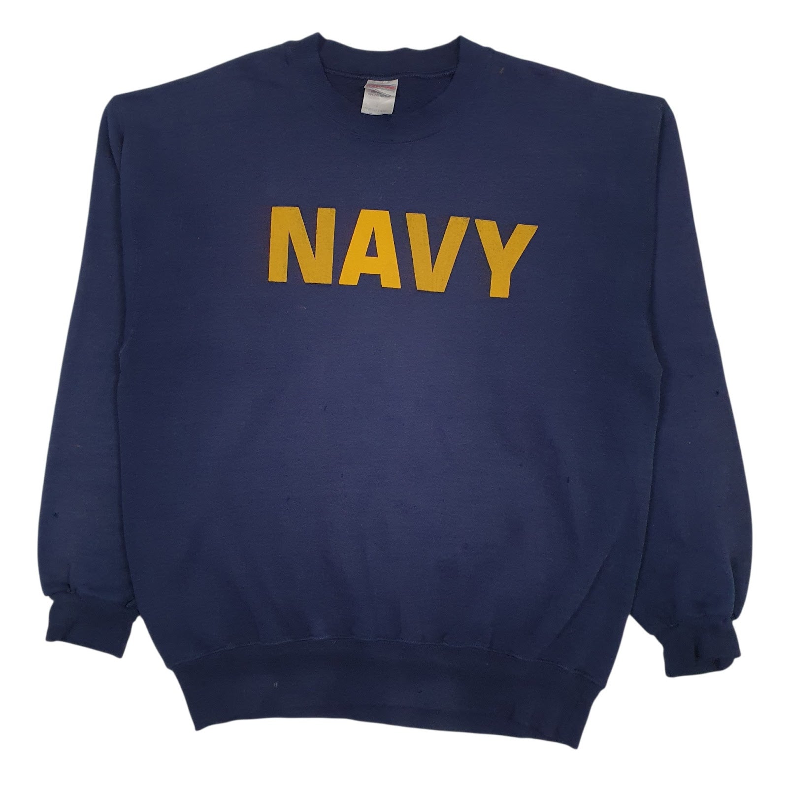 Mens Navy Soffe Vintage 90s US Navy Crewneck Jumper