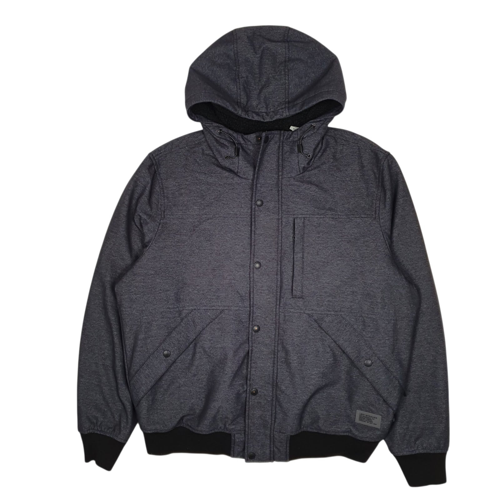 Mens Navy Levis Sherpa Lined Active  Coat