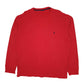 Mens Red Polo Ralph Lauren Thermal Lightweight Crewneck Jumper