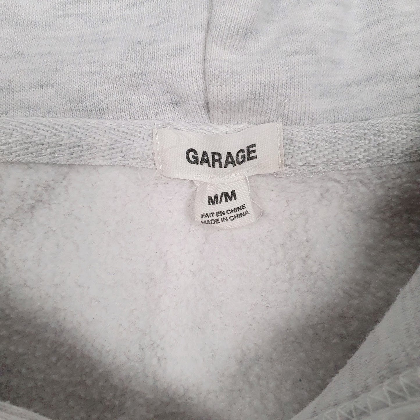 Mens Grey Garage University Hoodie Jumper