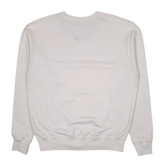 Mens White Champion  Crewneck Jumper