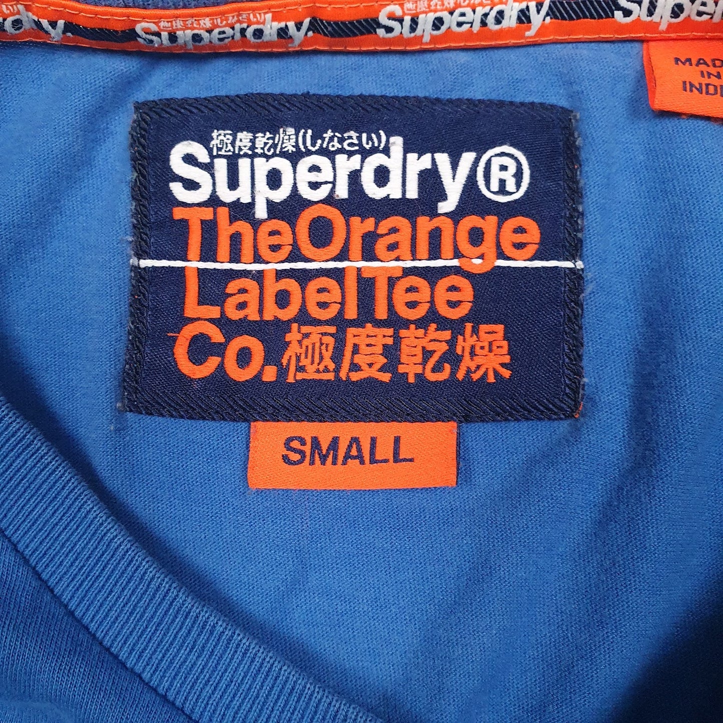 Mens Blue Super Dry   T Shirt