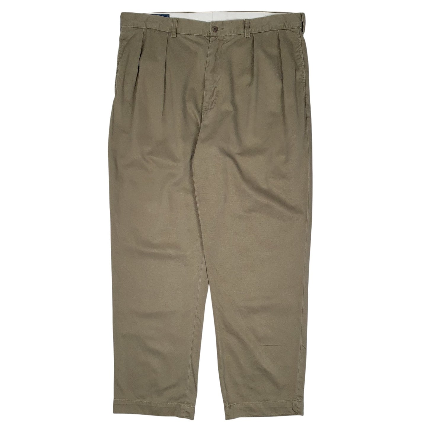 Mens Beige Polo Ralph Lauren Andrew Pant Double Pleated Chino Trousers
