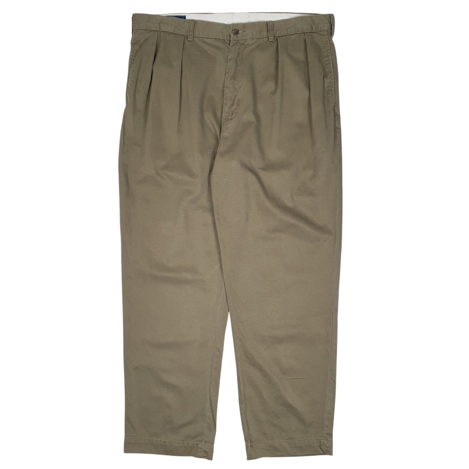 Mens Beige Polo Ralph Lauren Andrew Pant Double Pleated Chino Trousers