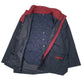 Mens Navy Spalding Layered  Coat