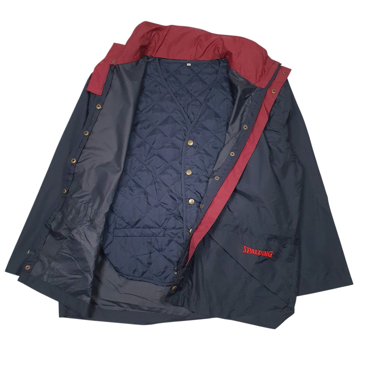 Mens Navy Spalding Layered  Coat