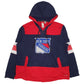 Mens Navy Reebok NHL New York Rangers Play Warm Hoodie Jumper
