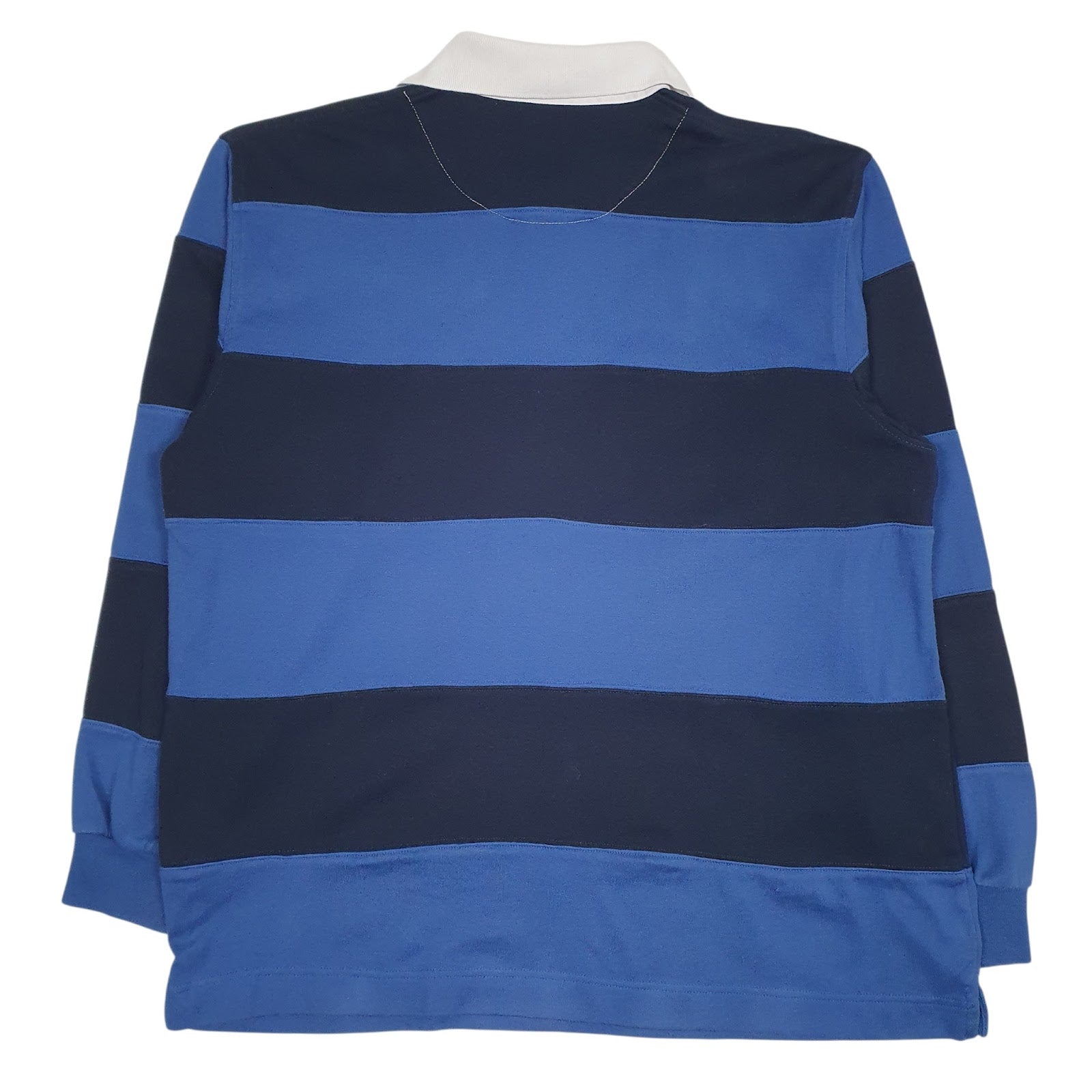 Mens Blue Siegfried Rugby Crewneck Polo Shirt