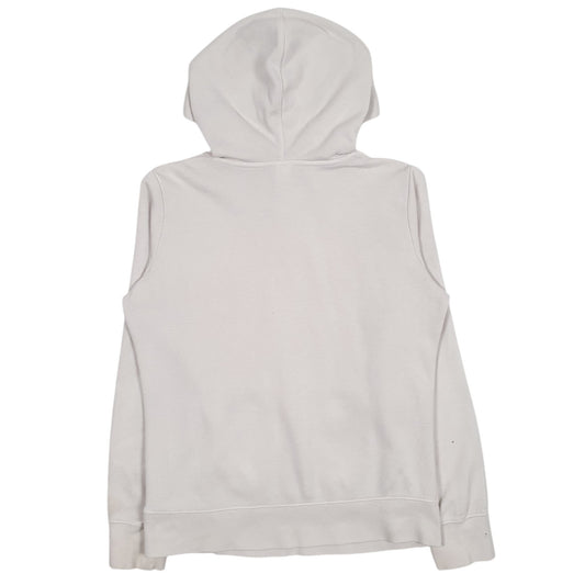 Womens White The North Face Spellout Hoodie Jumper