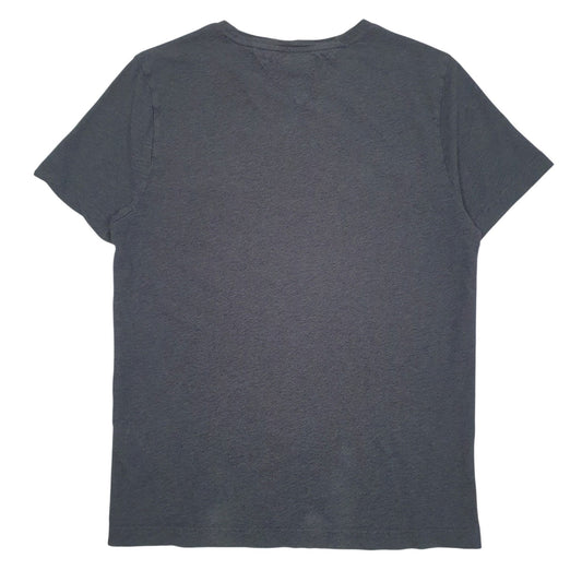 Mens Grey Tommy Hilfiger Spellout  T Shirt