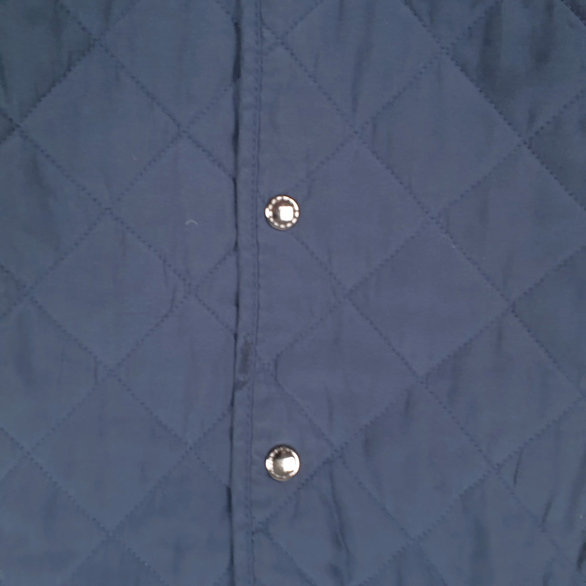 Womens Blue Damart Padded Button Up  Coat