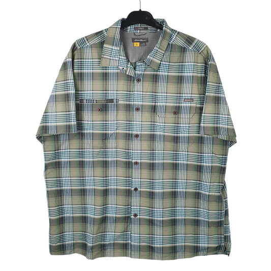 Mens Green Eddie Bauer  Short Sleeve Shirt