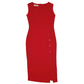 Womens Red Caractere  Sleeveless Dress