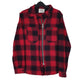 Mens Red Triple Star Plaid Flannel  Coat