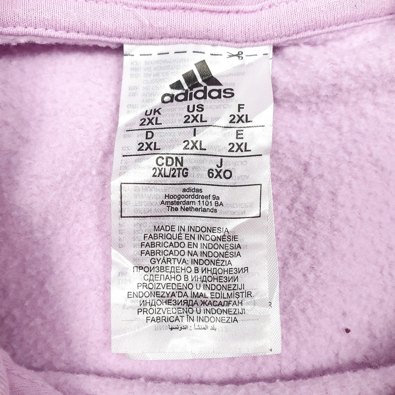 Mens Pink Adidas  Hoodie Jumper
