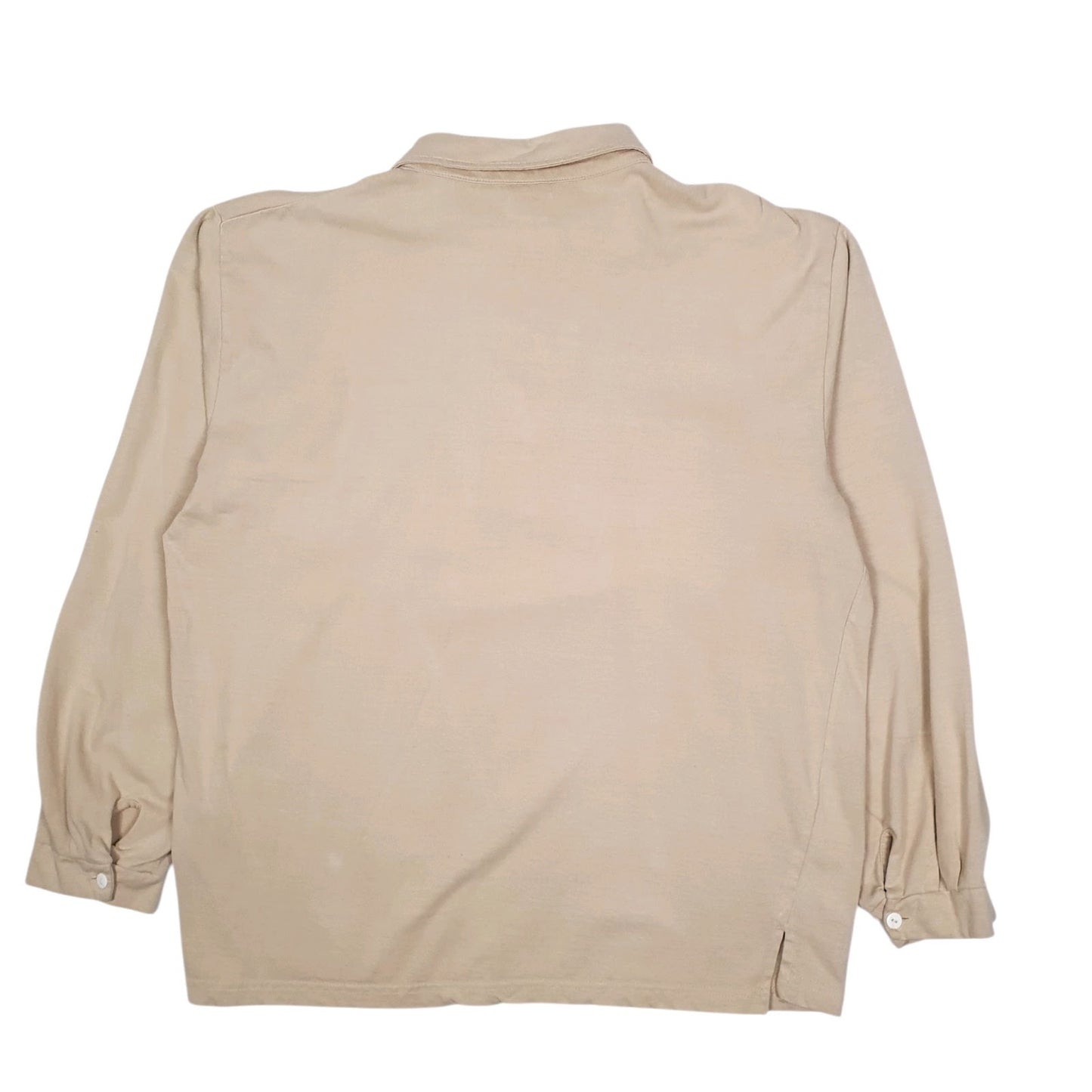 Mens Beige Influx Rugby  Polo Shirt