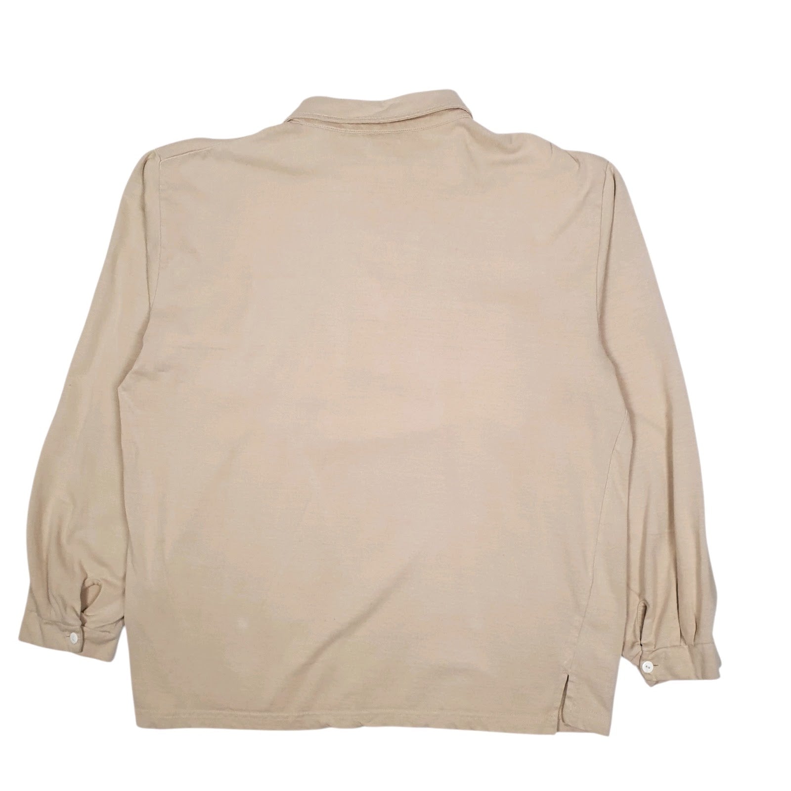 Mens Beige Influx Rugby  Polo Shirt