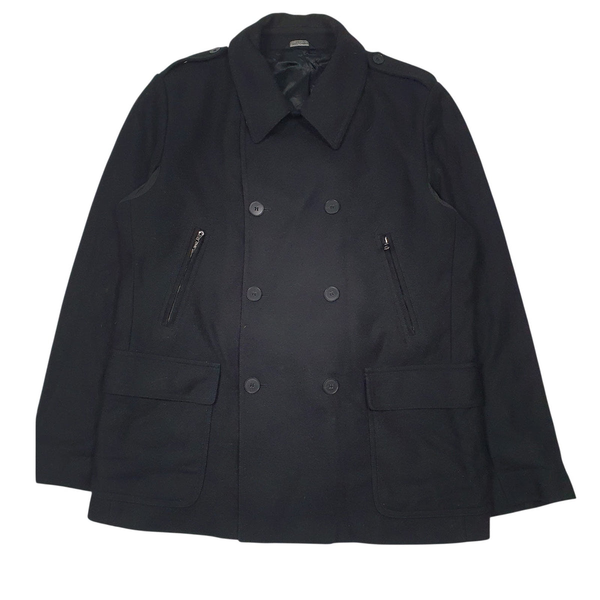 Mens Black Dolce and Gabbana Designer  Coat
