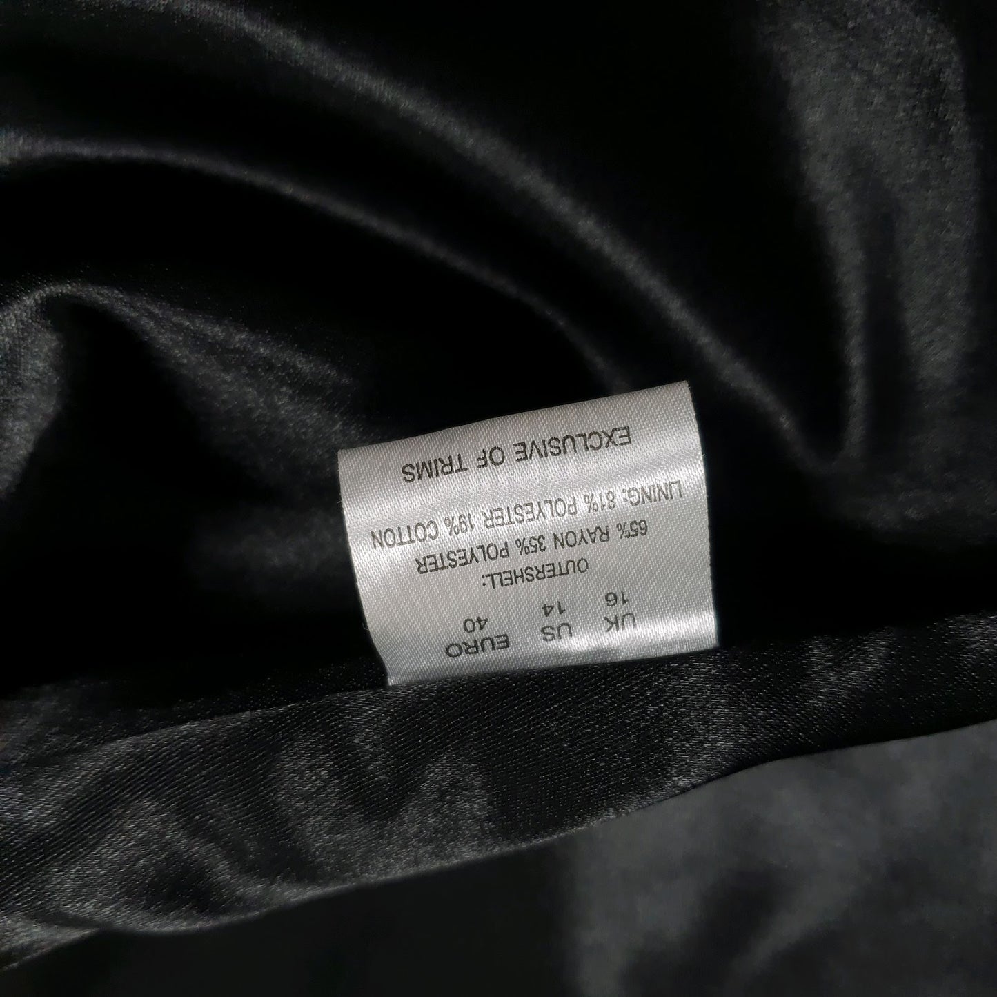 Womens Black Dash Formal  Coat