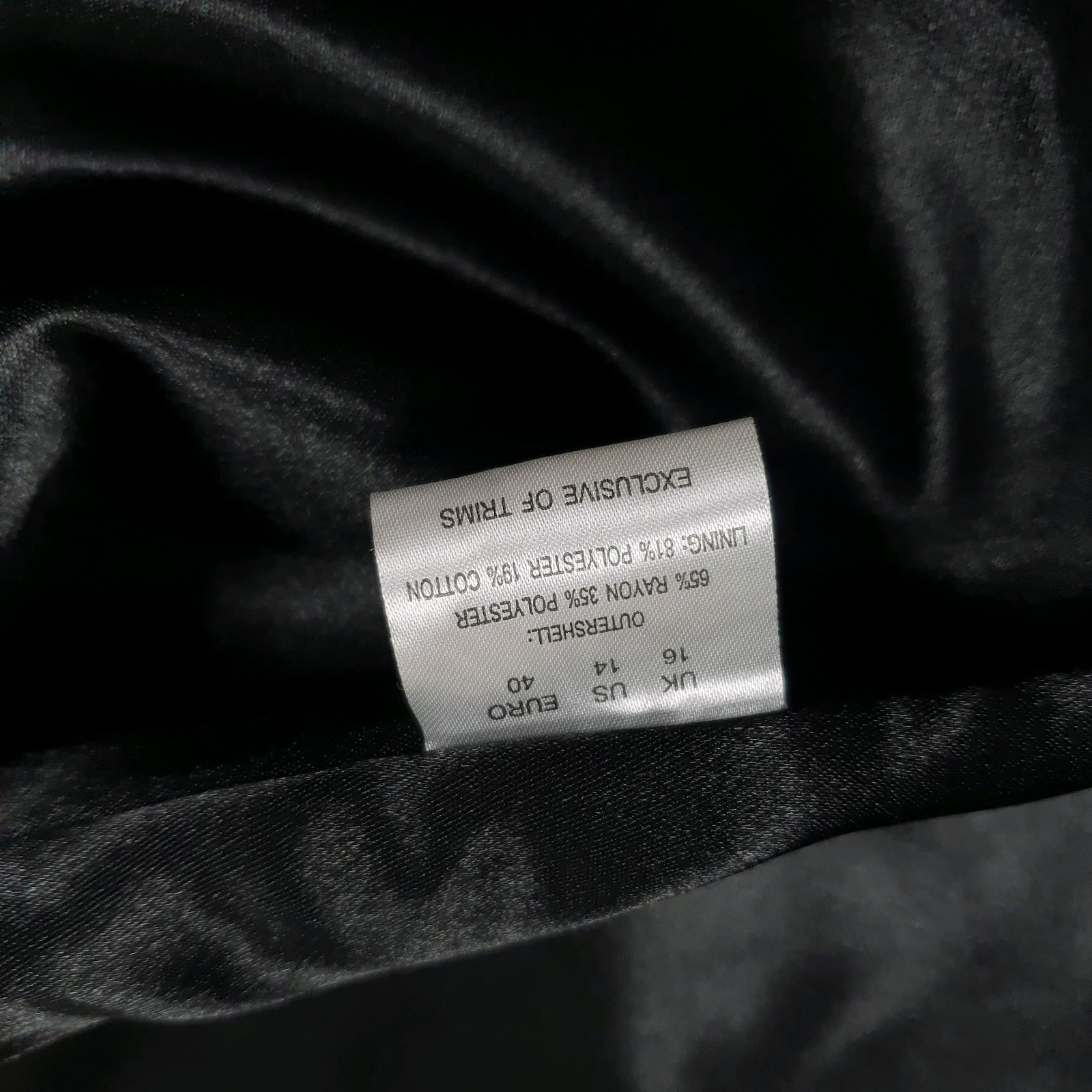 Womens Black Dash Formal  Coat