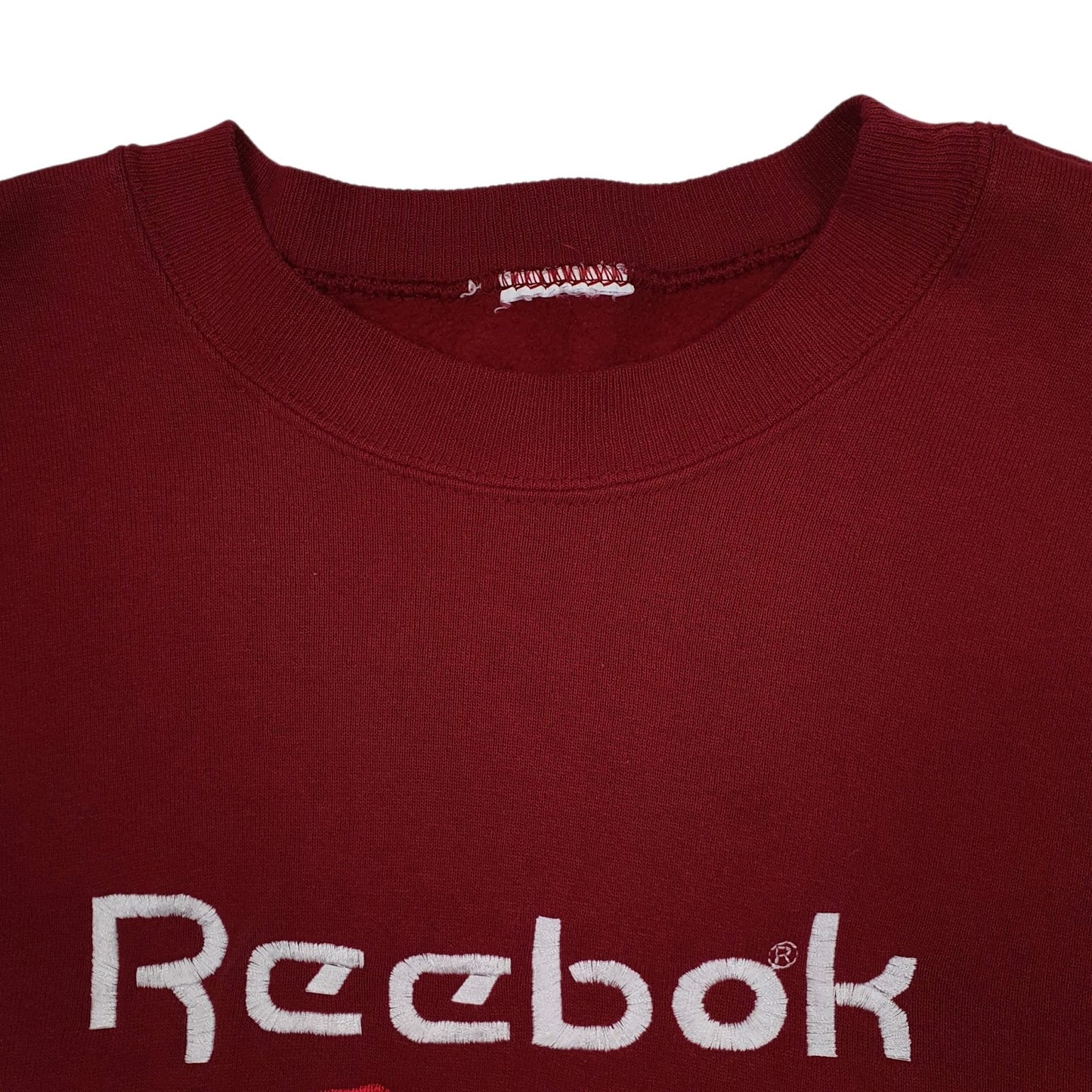 Mens Red Reebok Vintage 90s Crewneck Jumper