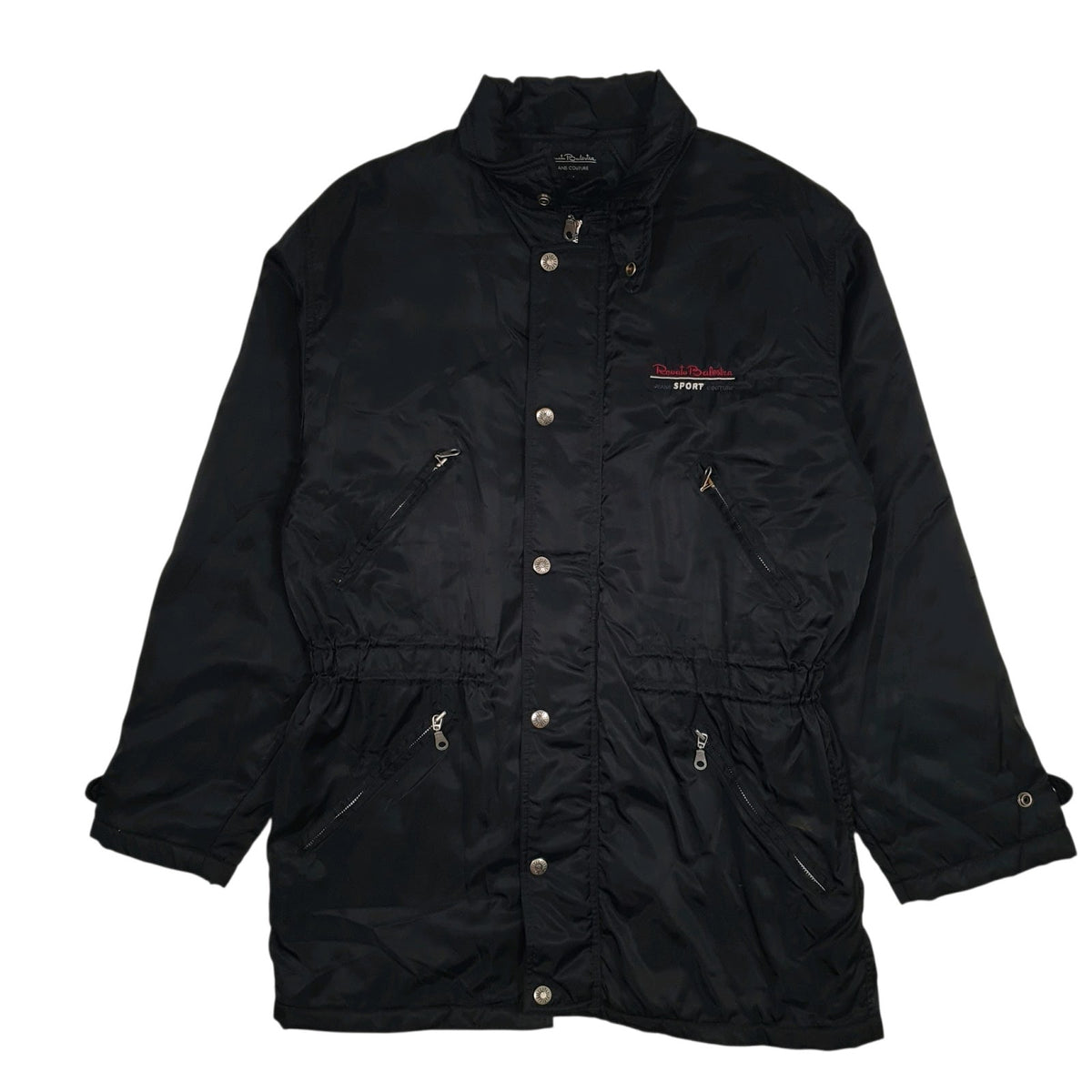 Mens Black Renato Balestra Jeans Couture  Coat