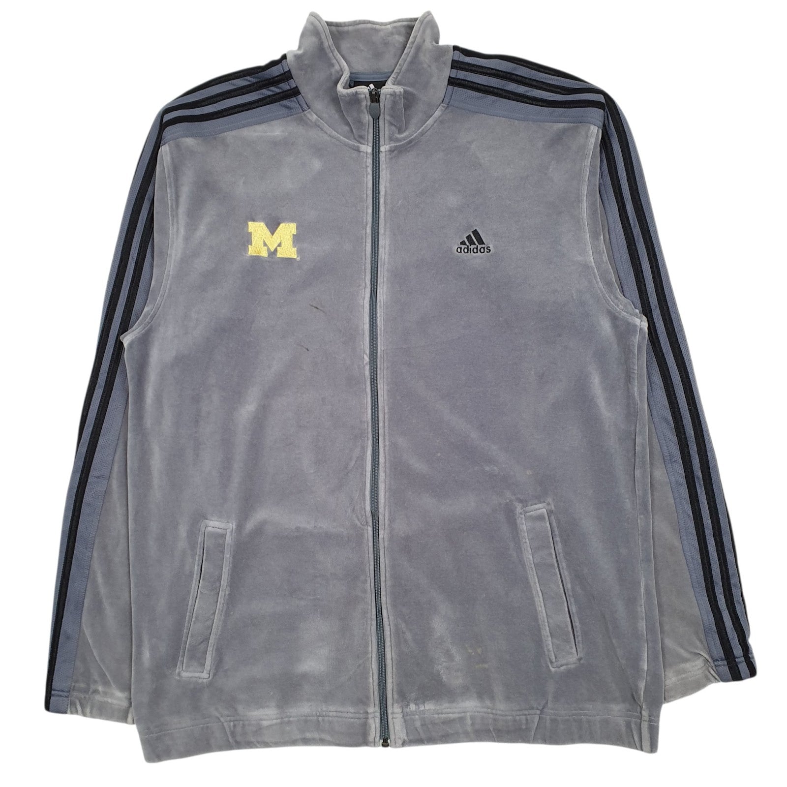 Mens Grey Adidas  Full Zip Jumper
