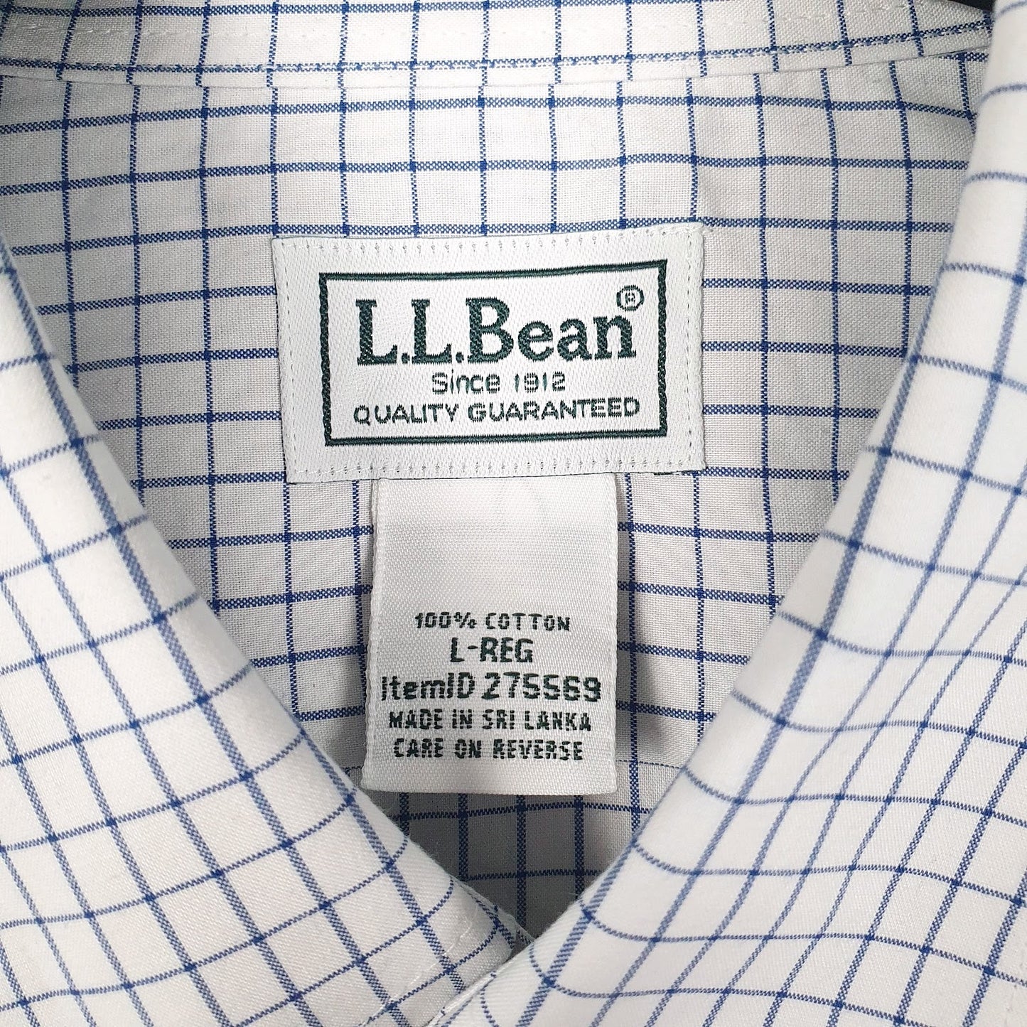 Mens White L.L.Bean   Shirt