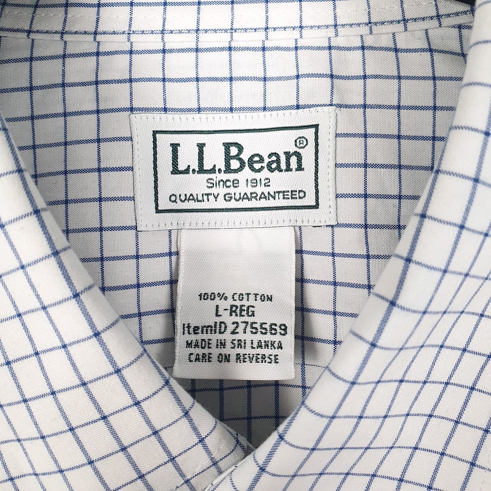 Mens White L.L.Bean   Shirt