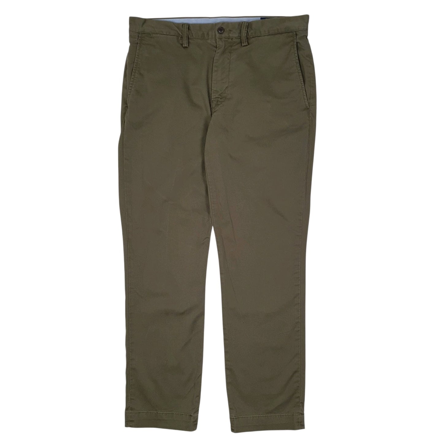 Mens Green Polo Ralph Lauren Stretch Straight Fit Chino Trousers