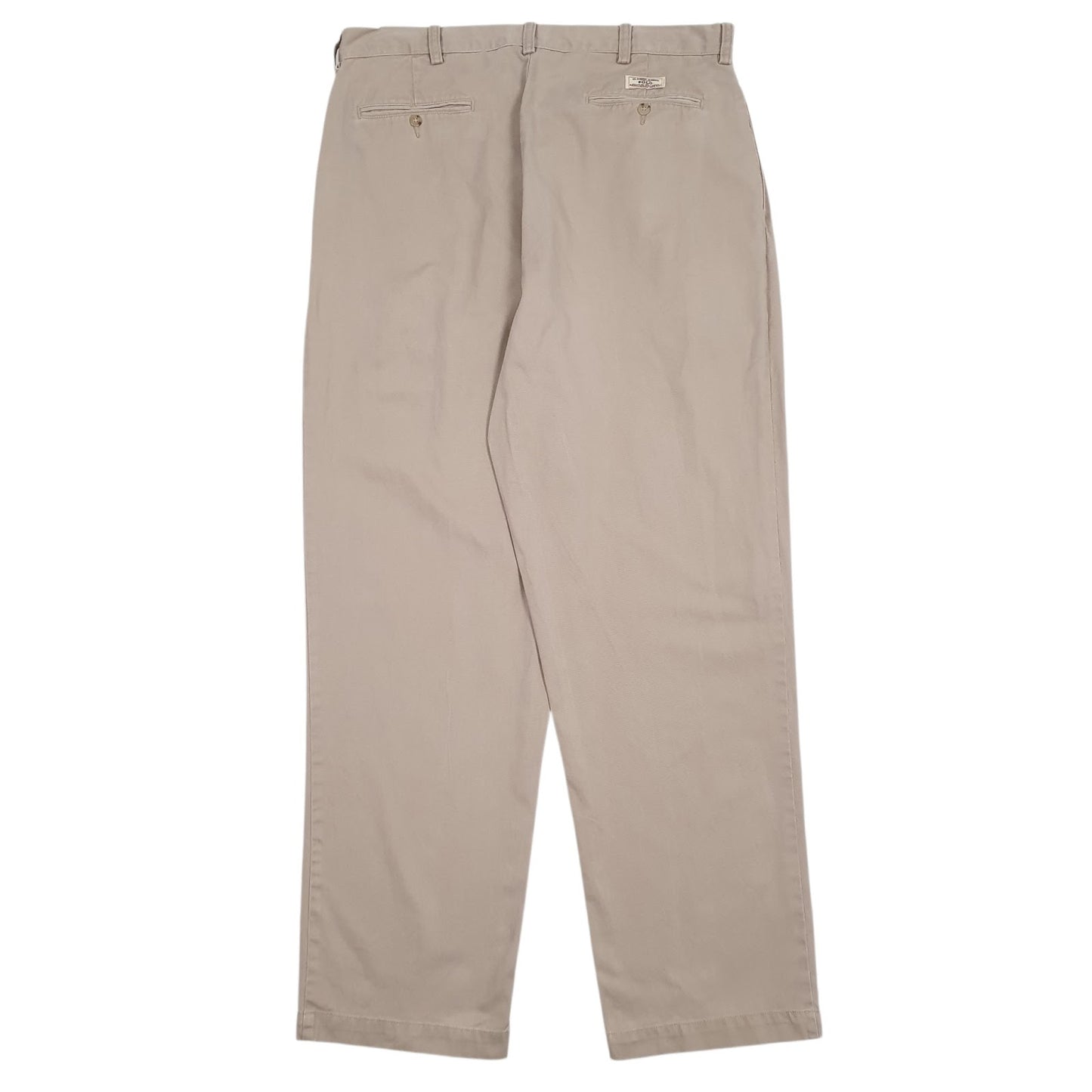 Mens Brown Polo Ralph Lauren Andrew Pant Pleated  Trousers