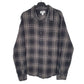 Mens Grey Abound Flannel Long Sleeve Shirt