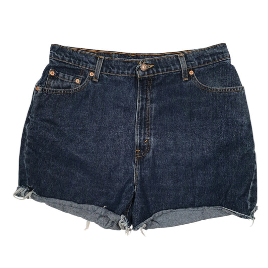 Womens Blue Levis Vintage 90s 556 Guys Fit UK 16 Denim Shorts