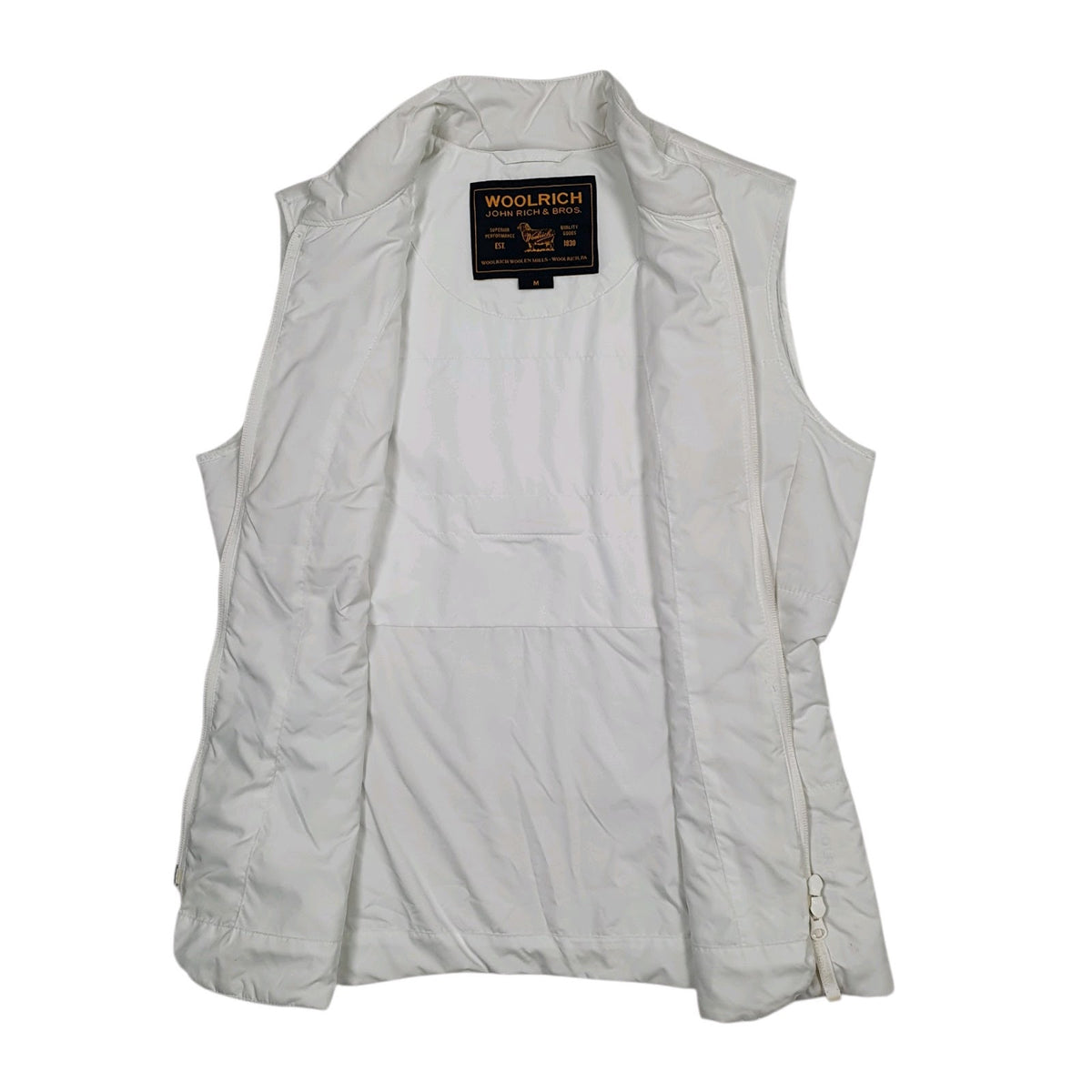 Womens White Woolrich Quilted Puffer  Coat