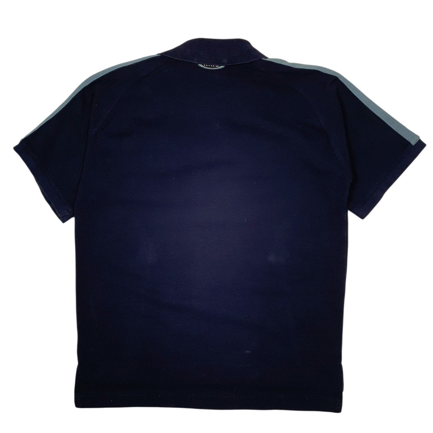 Mens Navy Puma Italy Football Hoodie Polo Shirt