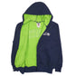 Mens Navy NFL Seattle Seahawks Baggy Fleece Lined Full Zip Jumper