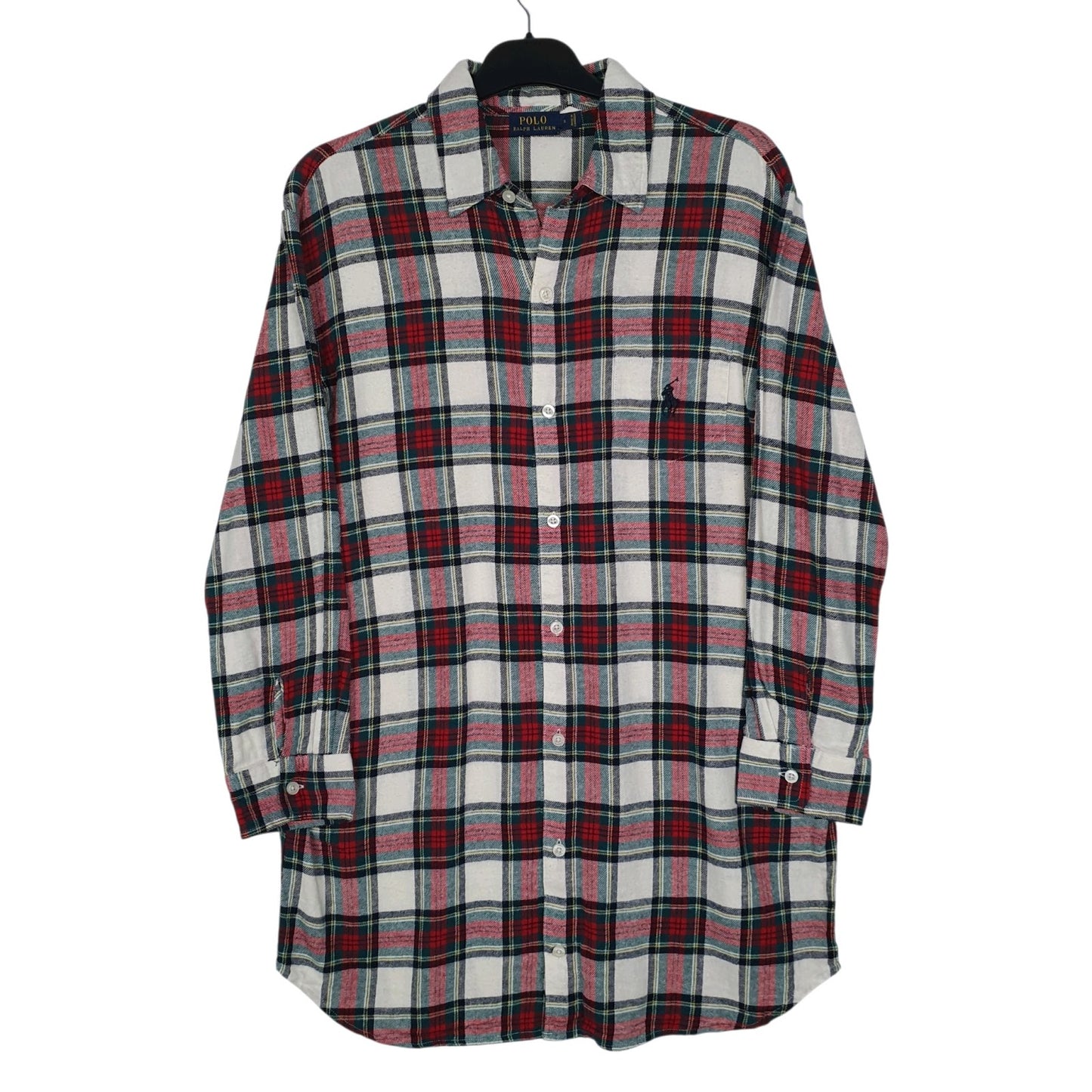 Mens Red Polo Ralph Lauren Lightweight Flannel Long Sleeve Shirt