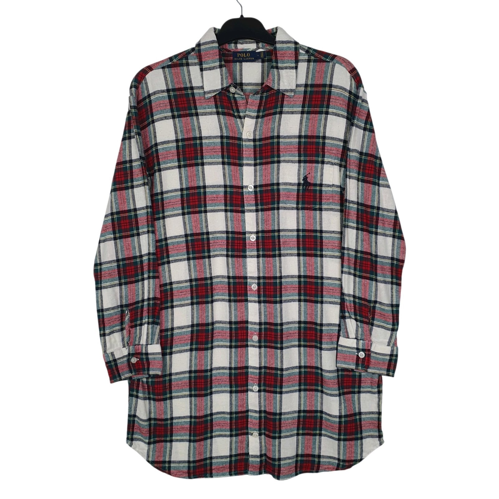 Mens Red Polo Ralph Lauren Lightweight Flannel Long Sleeve Shirt