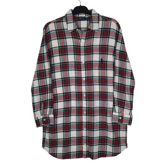 Mens Red Polo Ralph Lauren Lightweight Flannel Long Sleeve Shirt