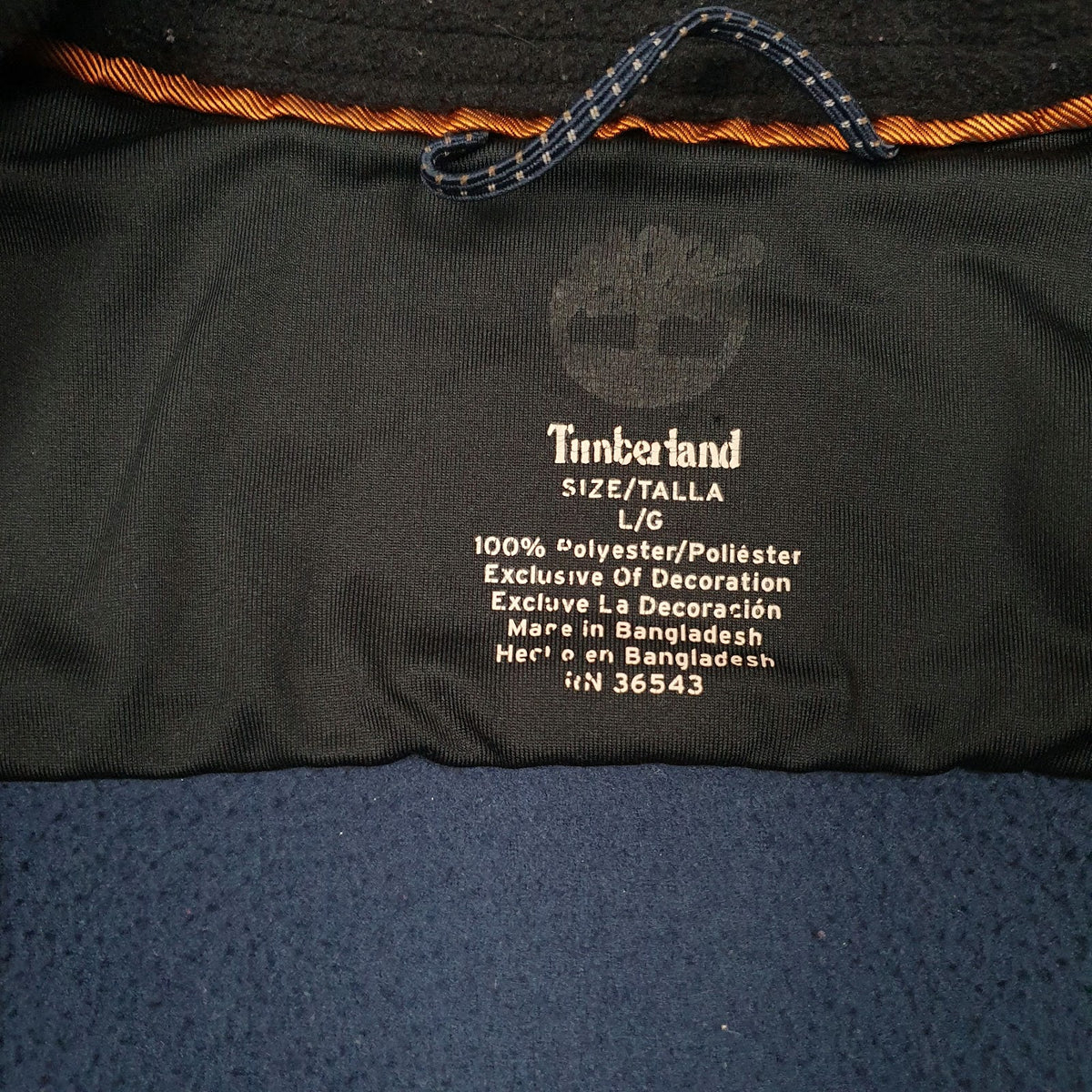 Mens Blue Timberland  Full Zip Jumper