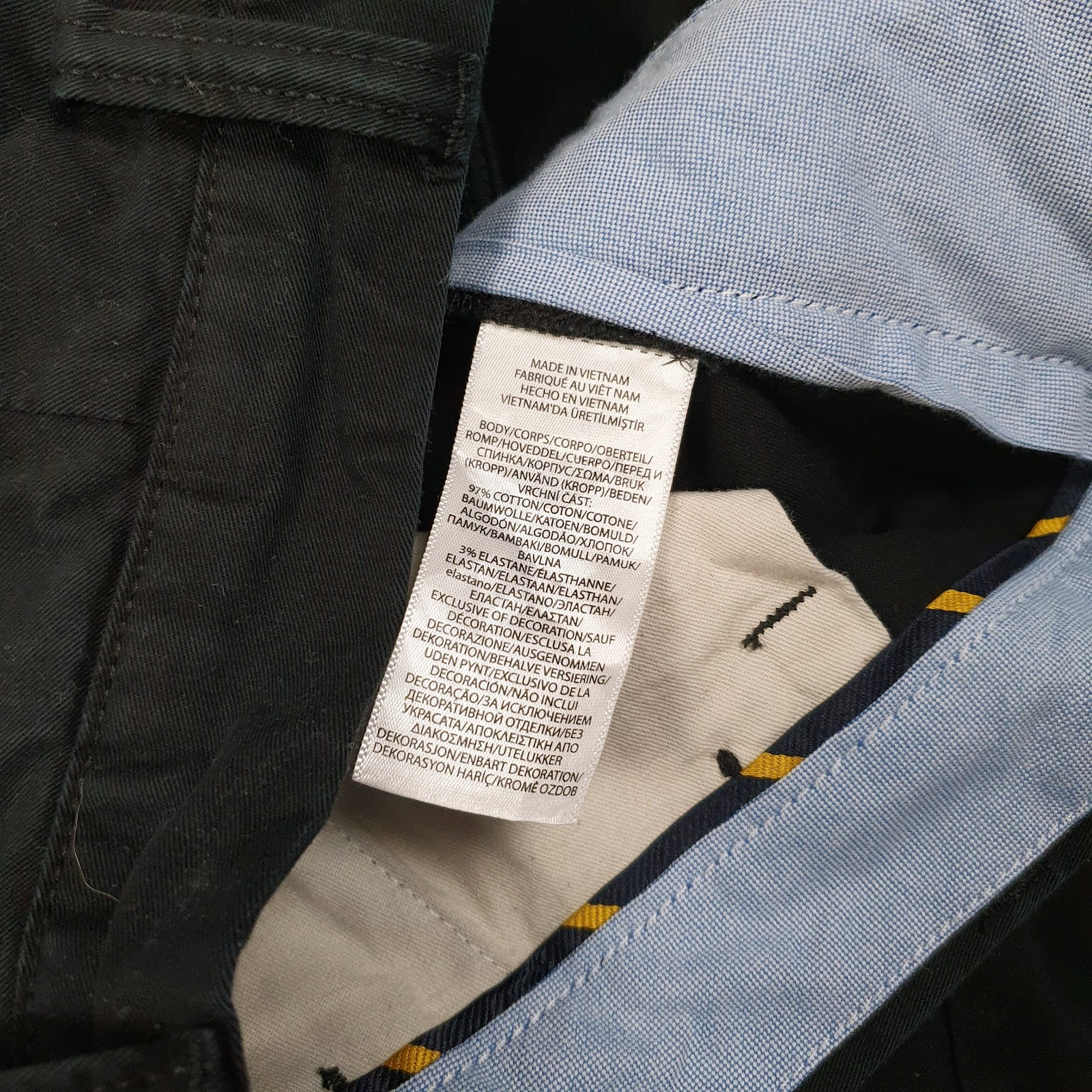Mens Black Polo Ralph Lauren Stretch Slim Fit  Trousers