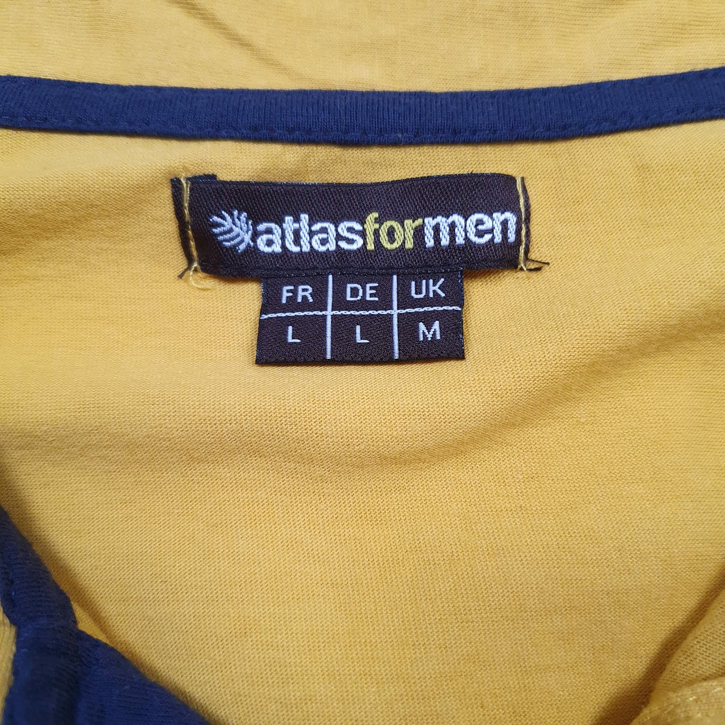 Mens Yellow Atlas  Hoodie Polo Shirt