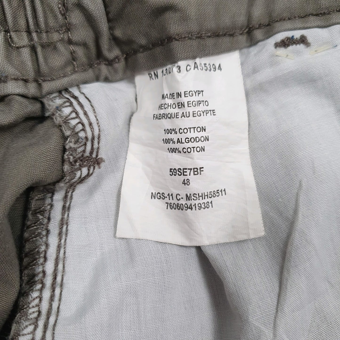 Mens Grey Wrangler   Shorts